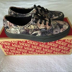 Vans Authentic Black Floral